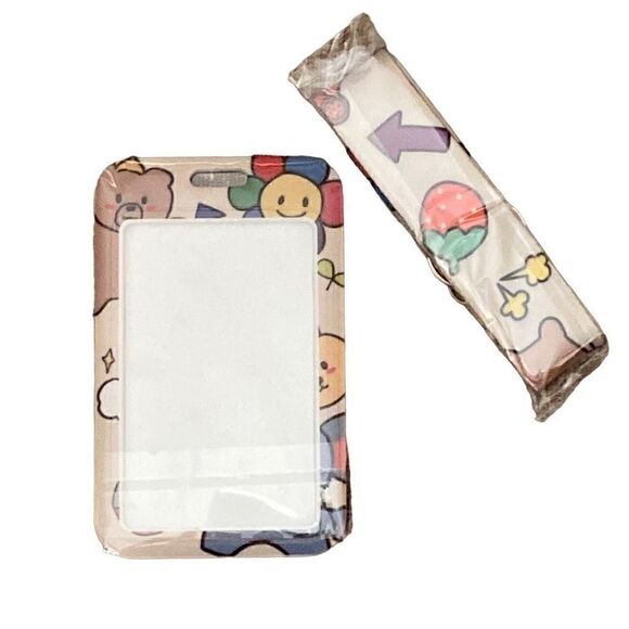 Hard Shell Badge ID Holder Matching Lanyard Cute Animals Set of 2 New in Pkgs - Picture 2 of 5